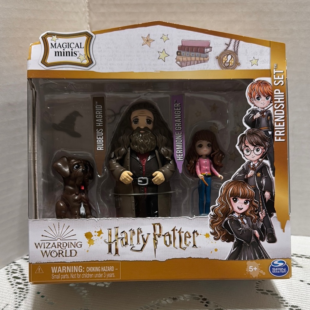 Harry Potter Magical Minis Friendship Set Hermione Hagrid Fang Figures Toys